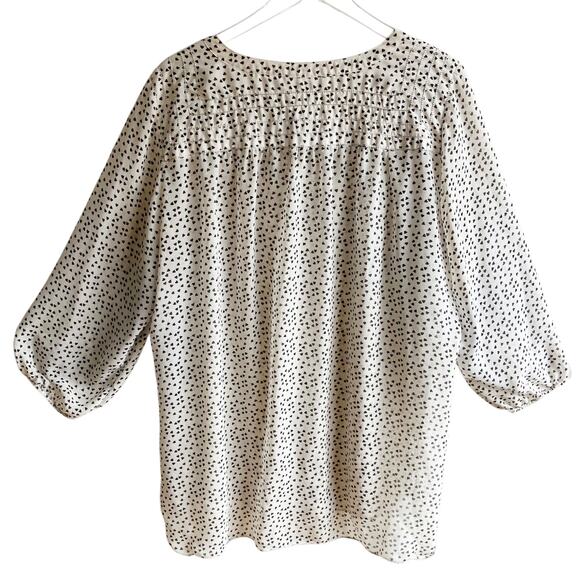 Max Studio Woman Heart Print Chiffon Blouse Size 3X - Picture 2 of 14